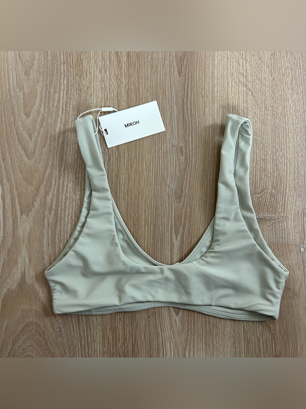 NWT New Mikoh Bikini Tan Size XS Top and S Bottom - Picture 3 of 8